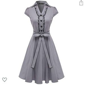 Anni Coco Cap sleeve retro swing dress.